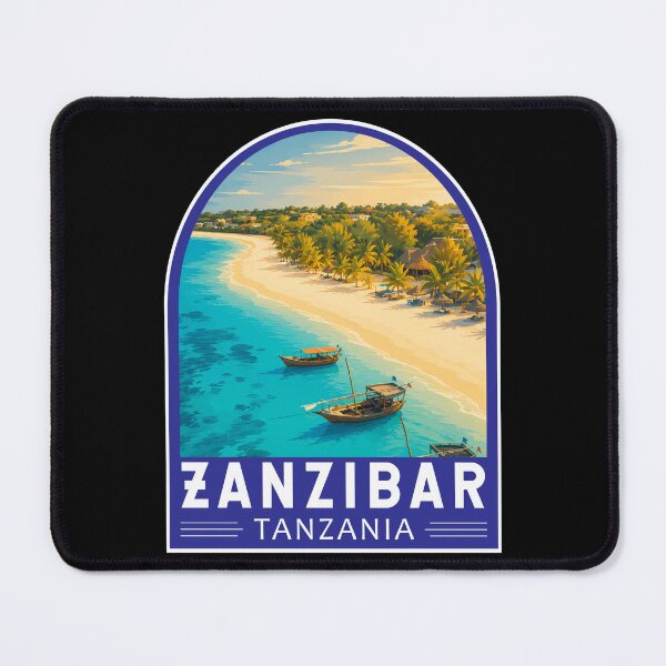 Item preview, Zanzibar Tanzania Travel Art Emblem designed and sold by KrisSidDesigns.