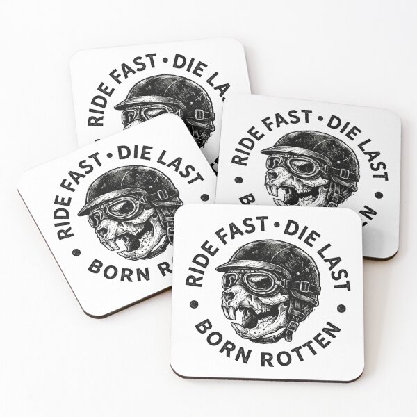 Item preview, No.5: Beaver Skull - Punk Rock Biker Mascot designed and sold by NO BEAVER NO PUNK.