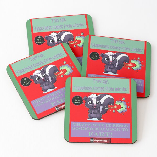 Item preview, Farting Skunk (Red) *More Colors Available in Collection designed and sold by OnlyDadsForReal.