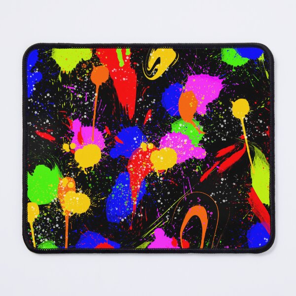 Item preview, Neon Chaos Soul Splatter Abstract Painting designed and sold by Witsnu7356.