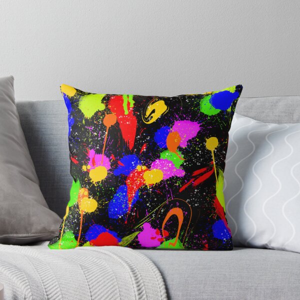 Item preview, Neon Chaos Soul Splatter Abstract Painting designed and sold by Witsnu7356.