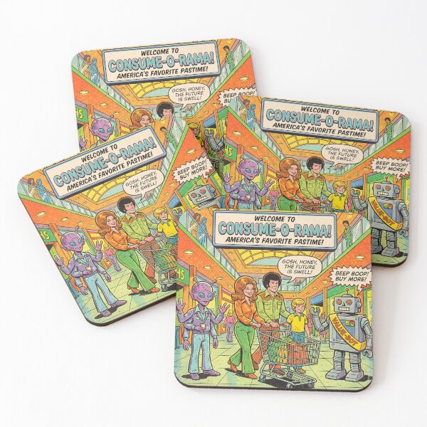 Item preview, Retro Alien Mall Mayhem designed and sold by DreamCapsules.