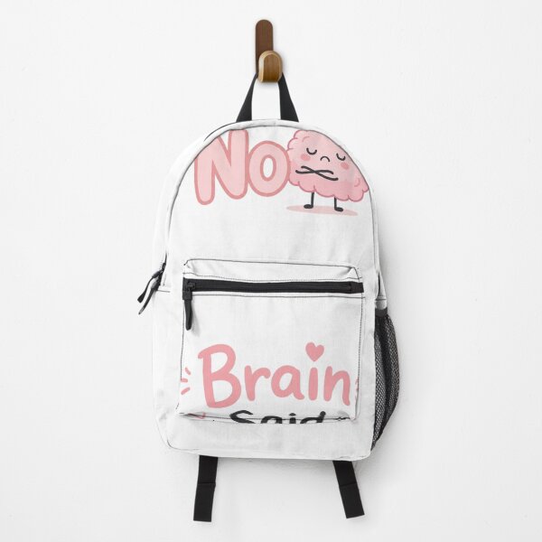 Item preview, Brain Said No Cute Kawaii Mental Health Quote Sticker designed and sold by Sanika arts .