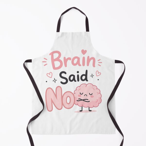 Item preview, Brain Said No Cute Kawaii Mental Health Quote Sticker designed and sold by Sanika arts .