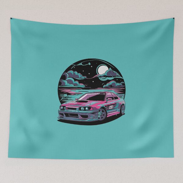 Item preview, Vintage Classic Car Drift Art designed and sold by PrintCarClub.