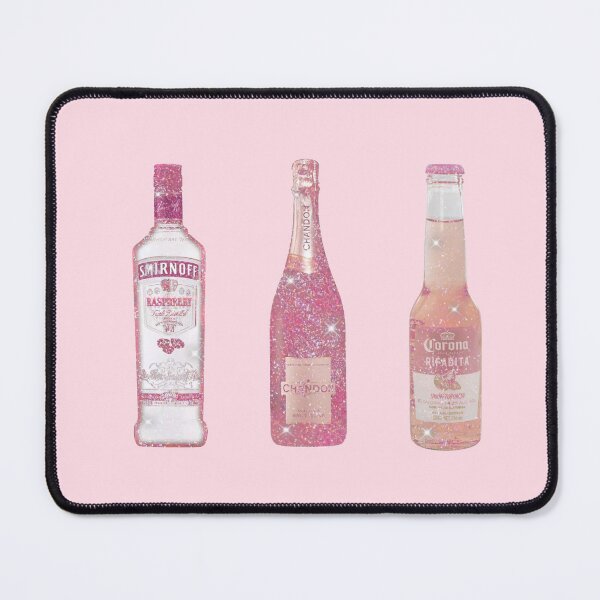 Item preview, pink girly alcohol drink bottles sticker pack designed and sold by inainart.