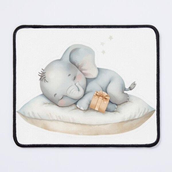 Item preview, Cute Baby Elephant: Dreamy Art, Pastel Color, Kawaii Sticker designed and sold by DigitfanStudio.