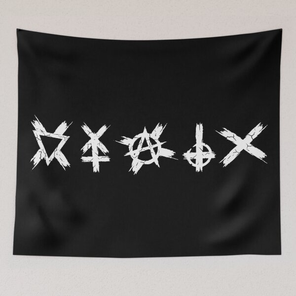 Item preview, No.6: Occult Punk Symbols Anarchy Leviathan Cross Hardcore Grunge designed and sold by NO BEAVER NO PUNK.