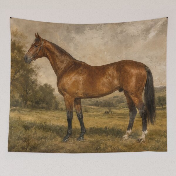 Item preview, Wall Art - Postcard - PICTORIAL #1 - Majestic Brown Horse in Countryside designed and sold by ForeverPrintsOK.