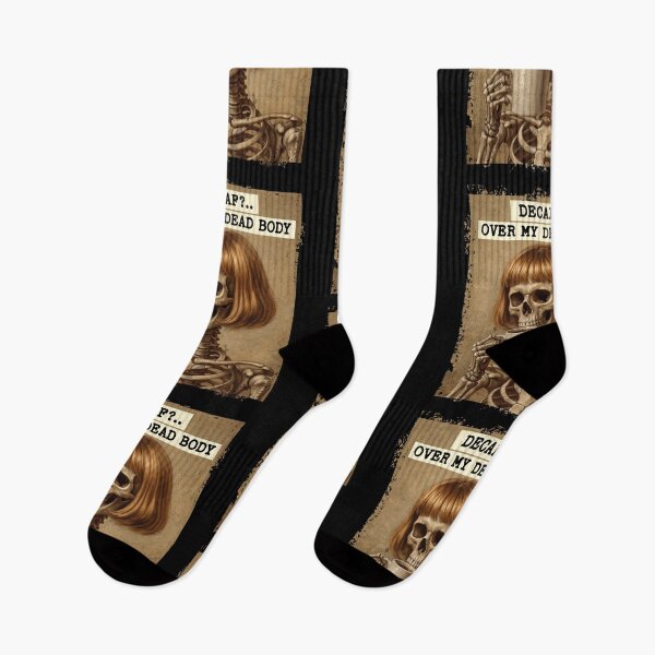 Item preview, Decaf Over My Dead Body Skeleton Coffee Lover designed and sold by d247.