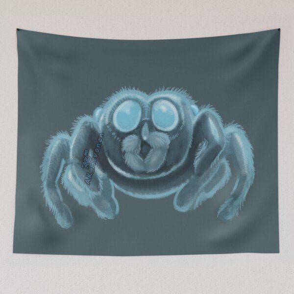 Item preview, Jumping Spider In Blue designed and sold by AK-Hevonen.