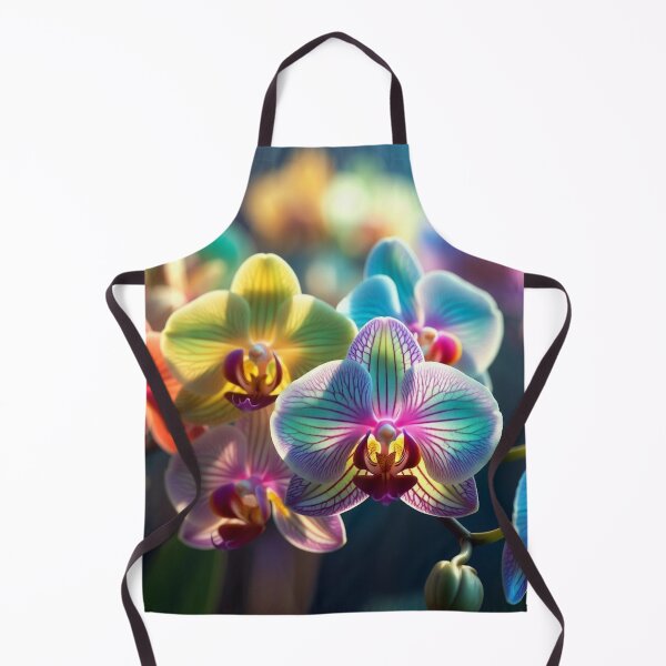 Item preview, Vibrant Rainbow Colorful Orchids with Bokeh designed and sold by IntelliMindDesigns.