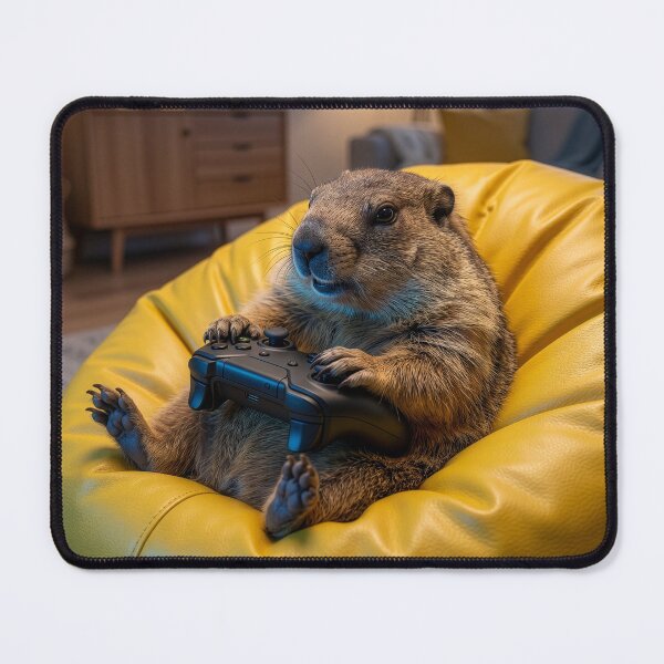 Item preview, Groundhog Gamer Knows His Way Around a Joystick designed and sold by Tridentulus.