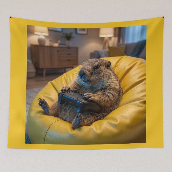 Item preview, Groundhog Gamer Knows His Way Around a Joystick designed and sold by Tridentulus.