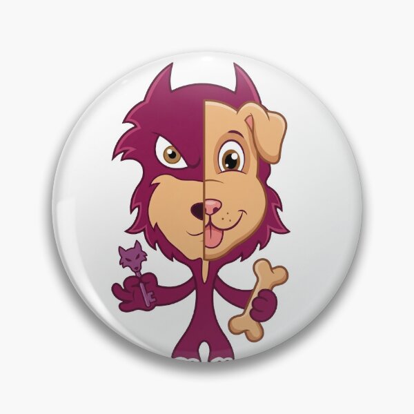 Item preview, Split WolfDog Mascot Charm designed and sold by AirCrayons27.