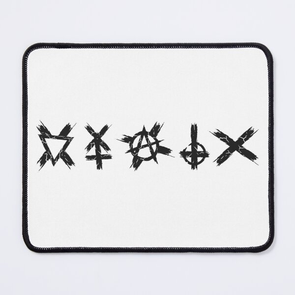 Item preview, No.7: Occult Punk Symbols Black Anarchy Leviathan Cross Grunge designed and sold by NO BEAVER NO PUNK.
