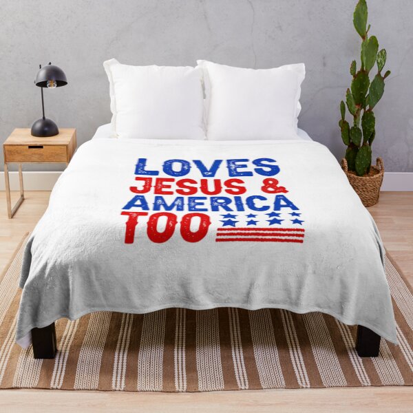 Item preview, Loves Jesus and America Too Patriotic Coquette designed and sold by Thread&Fable.