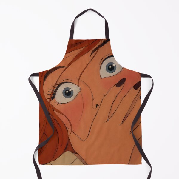 Item preview, Redhead Shock Reaction – Retro Anime Expression Art designed and sold by Hollow Moon Studios..