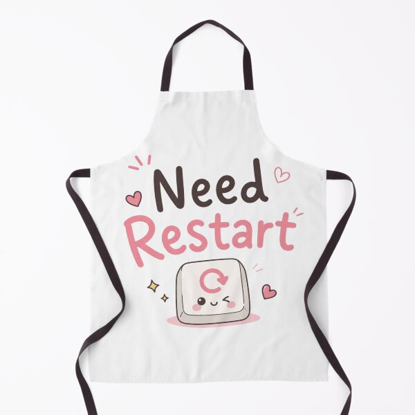 Item preview, Need Restart Cute Kawaii Quote Design | Funny Mentally Tired Aesthetic Sticker designed and sold by Sanika arts .