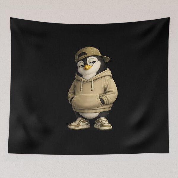 Item preview, Chill Penguin Streetwear Character designed and sold by BY LI.