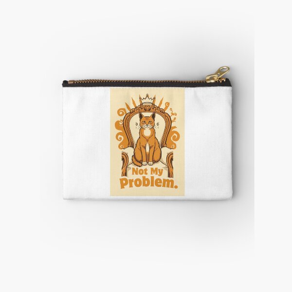 Item preview, Not My Problem Funny Regal Cat Retro 70s Design designed and sold by jojodebondy.