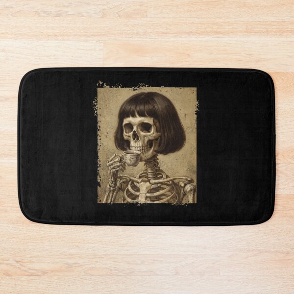 Item preview, Gothic Skeleton Sipping Tea Bob Haircut designed and sold by d247.