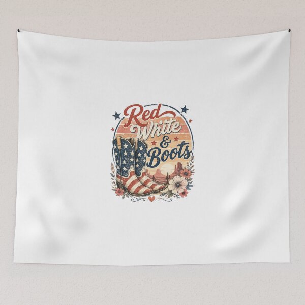 Item preview, Red White & Boots Cowgirl Shirt – Patriotic Western 4th of July Design designed and sold by AveniaOficial.