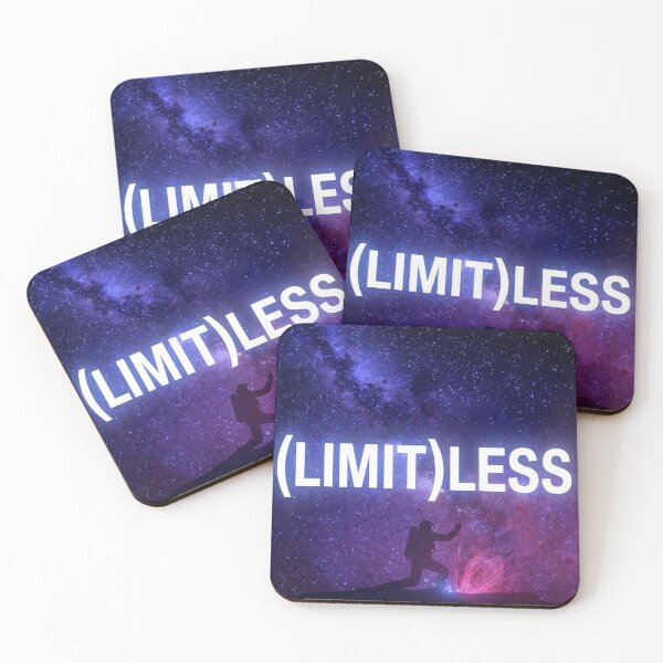 Item preview, (LIMIT)LESS - Astronaut Reaching Stars Galaxy Motivational Art designed and sold by AiNaturalsOnly.