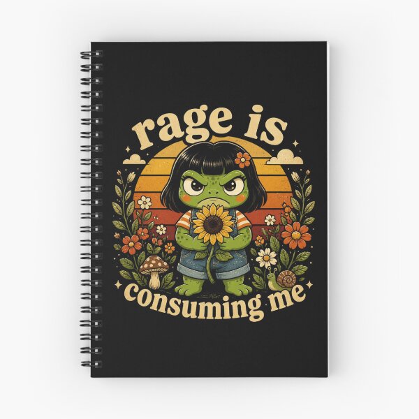 Item preview, Funny Frog Rage is Consuming Me Sarcastic Meme designed and sold by ZACK ART.
