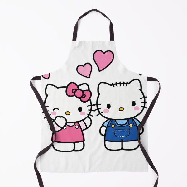 Item preview, Cute Kawaii White Cats with Hearts - Hello Kitty Style designed and sold by Atlant11.