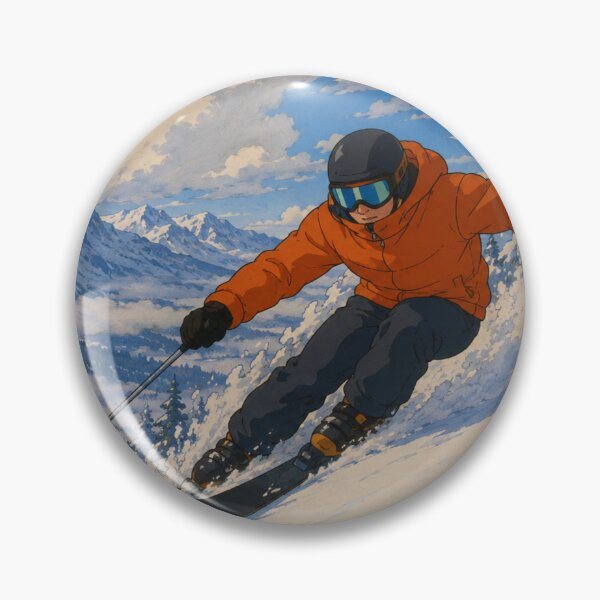 Item preview, Powder Rush – Retro Ski Adventure Art designed and sold by  Hollow Moon Studios..