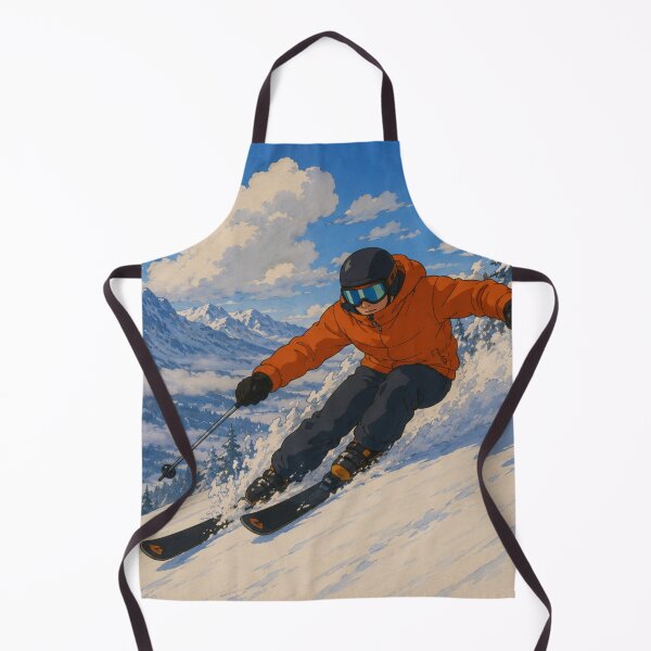 Item preview, Powder Rush – Retro Ski Adventure Art designed and sold by  Hollow Moon Studios..