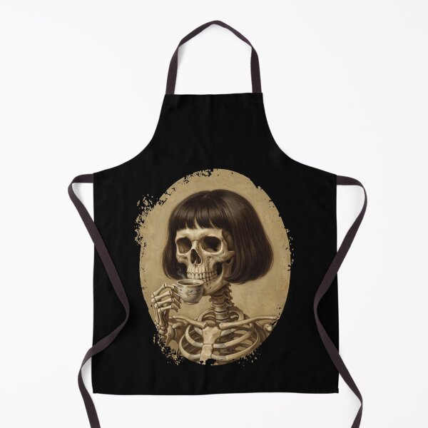 Item preview, Skeleton Drinking Coffee Bob Haircut Vintage designed and sold by d247.