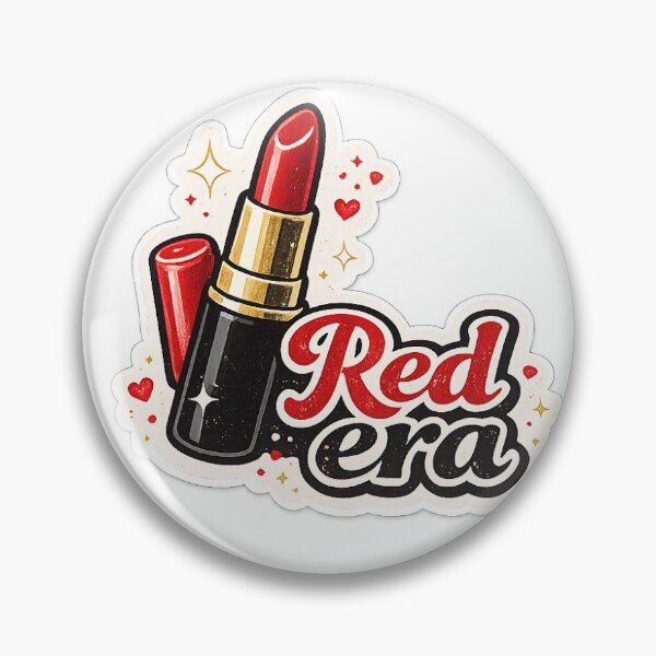 Item preview, Red Era Lipstick Sticker | Retro Kawaii Glam Aesthetic designed and sold by reeeezcreates.