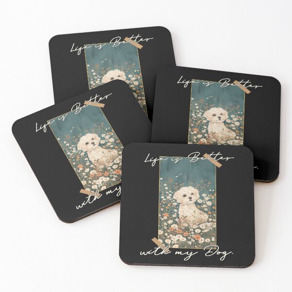 Item preview, Funny Maltipoo Life is Better Floral Cottagecore Mom Dad Kids designed and sold by rafaeltto.