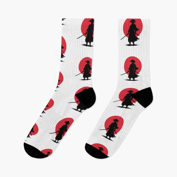 Item preview, The Last Ronin — Anime Samurai Red Sun Silhouette designed and sold by Cyber Kitsune.