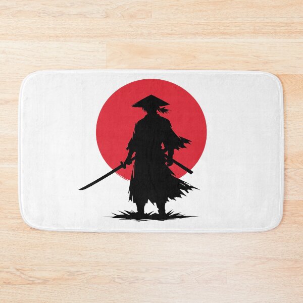 Item preview, The Last Ronin — Anime Samurai Red Sun Silhouette designed and sold by Cyber Kitsune.
