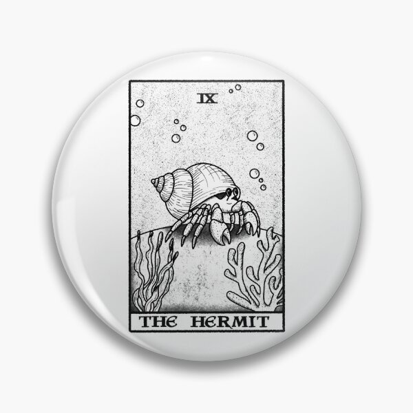 Item preview, The Hermit (crab) tarot designed and sold by ella-ruszkai.