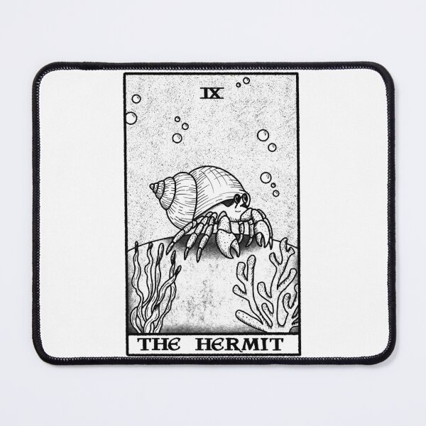 Item preview, The Hermit (crab) tarot designed and sold by ella-ruszkai.
