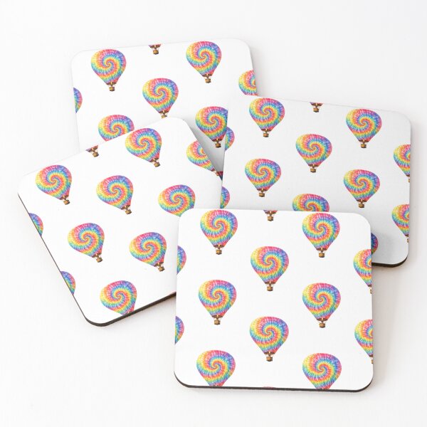 Item preview, Rainbow Tie Dye Hot Air Balloon designed and sold by jgvisualarts.