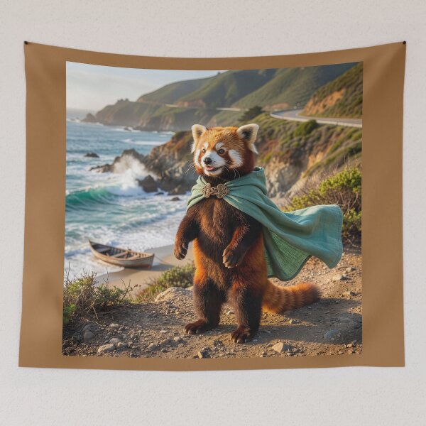 Item preview, Vagabond Red Panda Wanders the Earth designed and sold by Tridentulus.