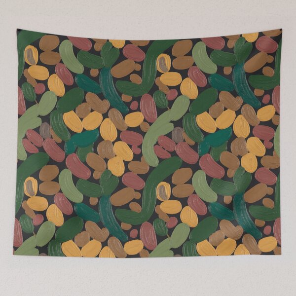 Item preview, Vibrant Abstract Organic Pattern | Colourful Pebble Bean Seamless Repeat designed and sold by Midnight Veil Designs.