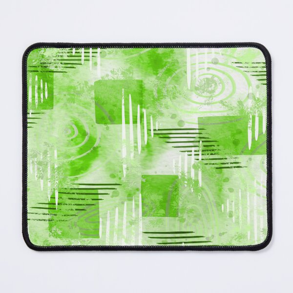 Item preview, Funky Green and White Abstract Painting designed and sold by CloudClown.