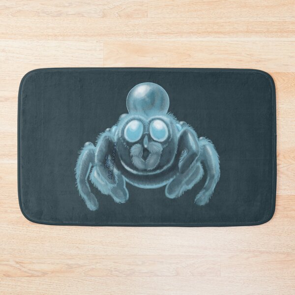 Item preview, Jumping Spider In Blue wearing a water droplet hat designed and sold by AK-Hevonen.