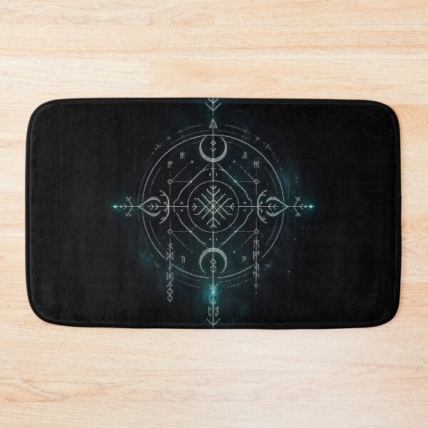 Item preview,  Celestial Vegvisir – Cosmic Norse Rune Compass designed and sold by UmSkelig834.