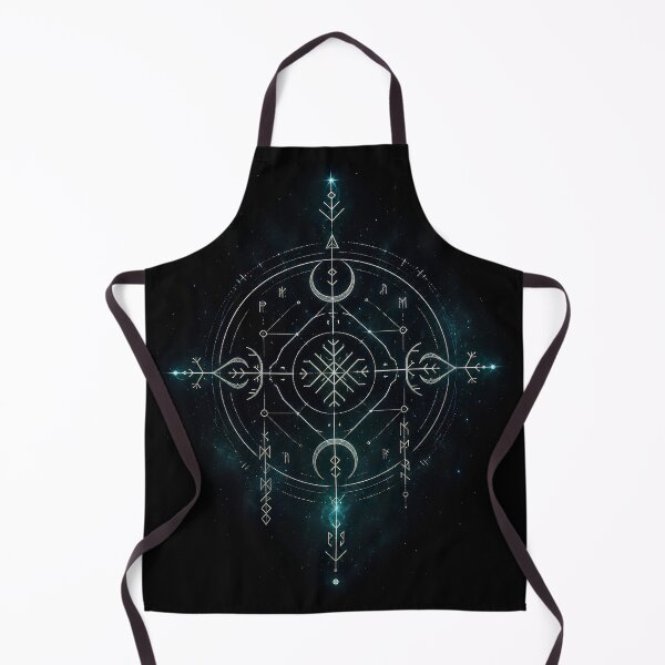 Item preview, Celestial Vegvisir – Cosmic Norse Rune Compass designed and sold by UmSkelig834.