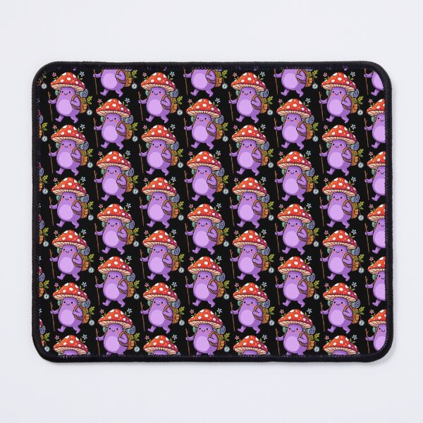 Item preview, Purple Woodland Backpacker Fungal Character designed and sold by Emegan Print Art.