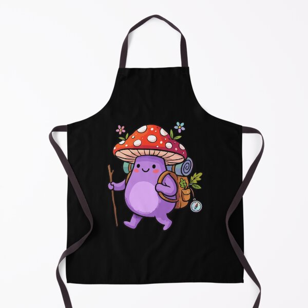 Item preview, Purple Woodland Backpacker Fungal Character designed and sold by Emegan Print Art.