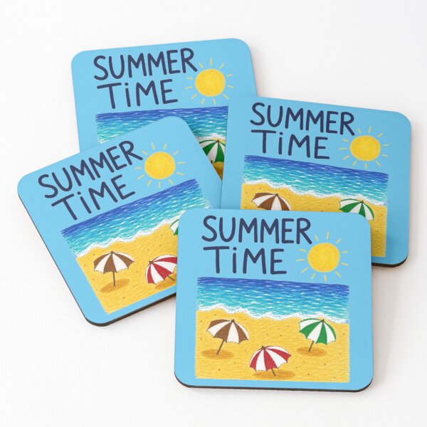 Item preview, Summer Time - Parasols on the beach designed and sold by JOANNASKAH.