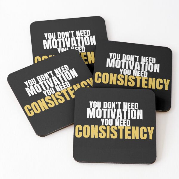 Item preview, You Don’t Need Motivation You Need Consistency – No Excuses Gym Quote designed and sold by No Excuses Supply.